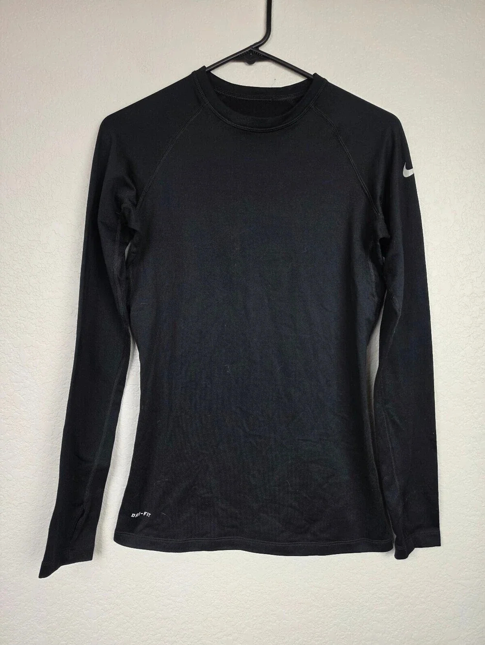 Nike Pro Combat Dri-FIT Black Long Sleeve Small Shirt